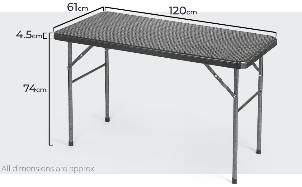 4FT Table /& 4 Chairs //Outdoor Garden Patio Furniture Portable Table Parasol Base